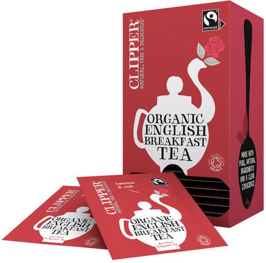 Clipper Thee English breakfast bio 25 stuks