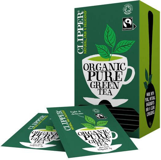 Clipper Thee Fairtrade Green bio 25stuks