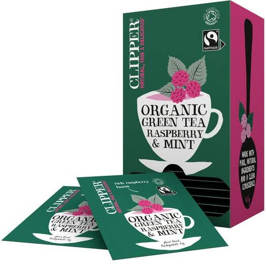 Clipper Thee green raspberry mint bio 25 zakjes