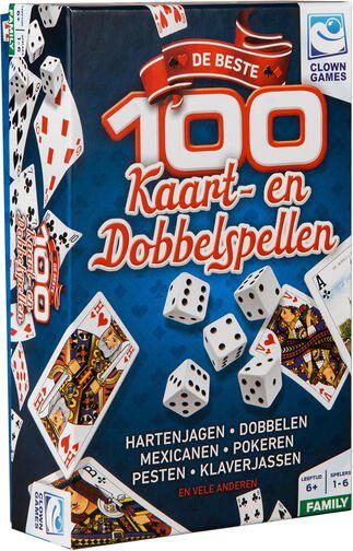 Clown Spel speelkaarten en dobbelen