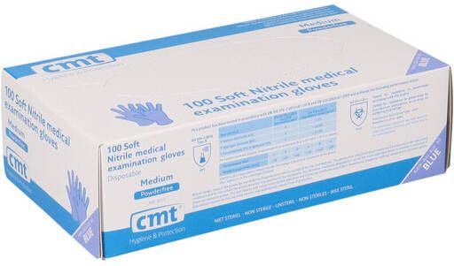 CMT Handschoen M soft nitril violet