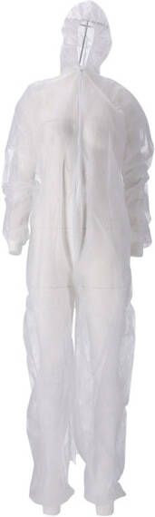 CMT Overall XXL non-woven ritssluiting PP wit 50 stuks