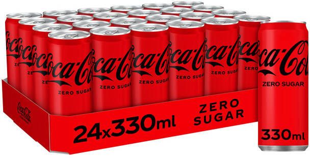Coca Cola Frisdrank zero blik 330ml