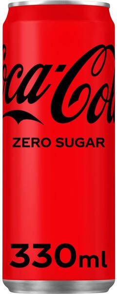 Coca Cola Frisdrank zero blik 330ml