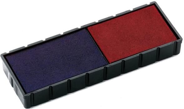 Colop Stempelkussen E 12 2 blauw en rood