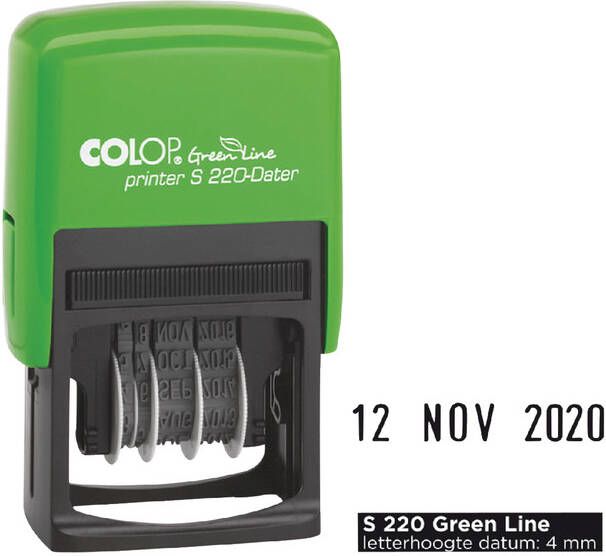 Colop Datumstempel S220 green line 4mm