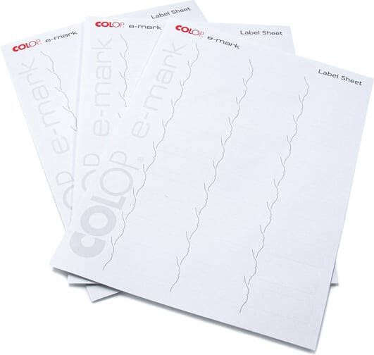 Colop E-mark etikettenblad 10 x 30 etiketten
