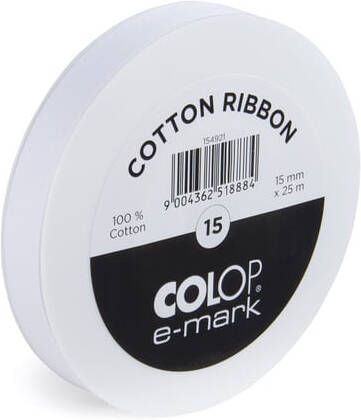 Colop Tekststempel E-Mark katoenen lint 15mm x 25m