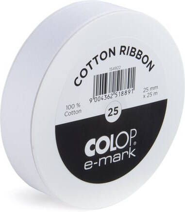 Colop Tekststempel E-Mark katoenen lint 25mm x 25m