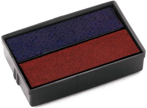 Colop Stempelkussen E 10 2 blauw en rood