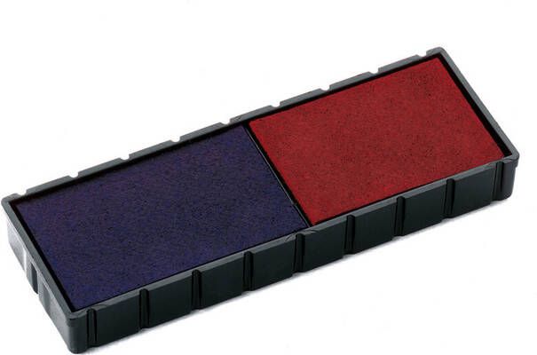 Colop Stempelkussen E 12 2 blauw en rood