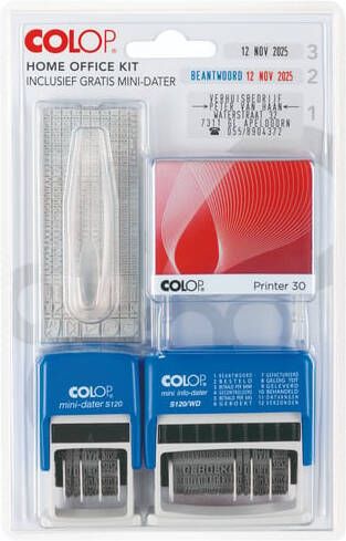 Colop Stempelset thuiskantoor 3-delig assorti