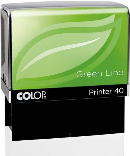 Colop Tekststempel 40 green line personaliseerbaar 6regels 59x23mm