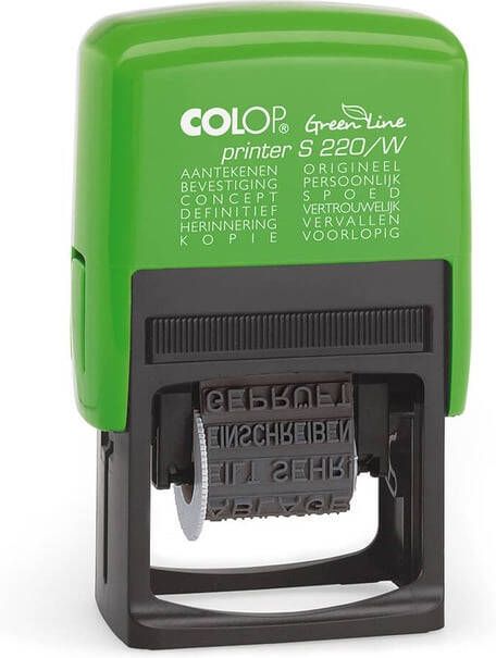 Colop Tekststempel Printer S 220 W Green Line 12 teksten