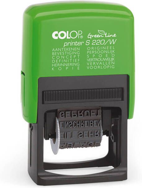 Colop Tekststempel Printer S 220 W Green Line 12 teksten groen