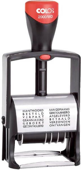 Colop Woord-datumstempel Heavy Duty 2000 WD Classic Line 12 teksten rood