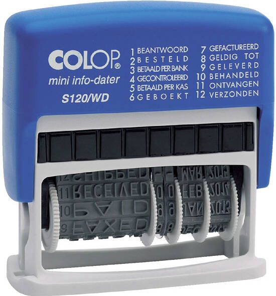 Colop Woord-datumstempel S120 mini-info dater 4mm