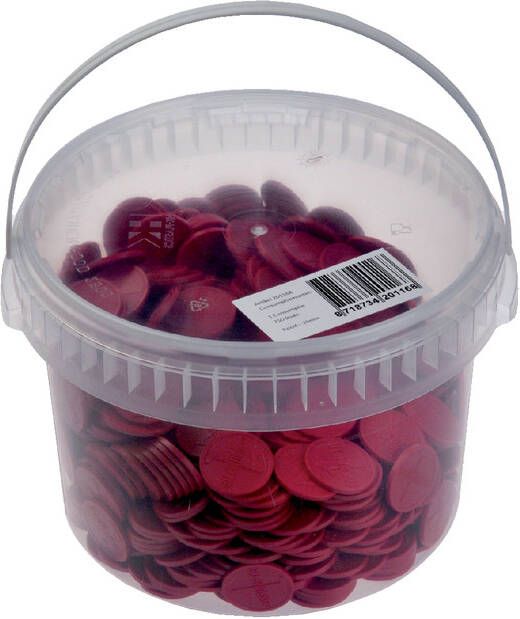 Combicraft Consumptiemunt rood 750 stuks