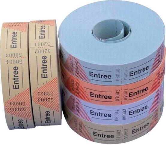 Combicraft Entreebewijs nummering 1-1000 blauw