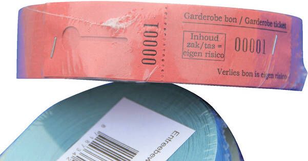 Combicraft Garderobebonnen nummering 2x 1 t m 500 groen