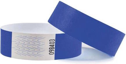 Combicraft polsbandjes Tyvek blauw pak van 100 stuks