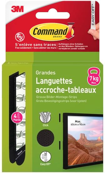 Command fotolijststrip large draagvermogen 7 2 kg zwart blister van 8 stuks - Foto 2
