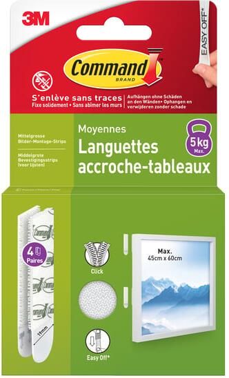 Command Bevestigingsstrip 3M 17201C klikstrips licht 5 4kg - Foto 2