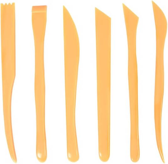 Conda Boetseerspatel set Ã  6 stuks 20 cm plastic