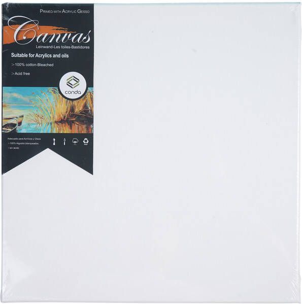 Conda Canvas 30x30cm 1.6*2.4cm label gebleekt