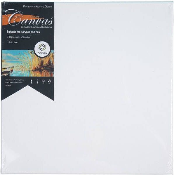 Conda Canvas 30x30cm 1.6*2.4cm label gebleekt