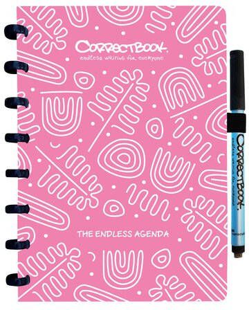 Correctbook Endless Agenda A5 uitwisbaar herbruikbaar Blossom Pink (roze)