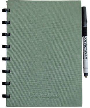 Correctbook Notitieboek A5 blanco 40blz linnen olive green