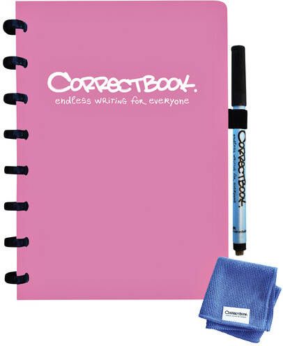 Correctbook Notitieboek A5 lijn 40blz blossom pink