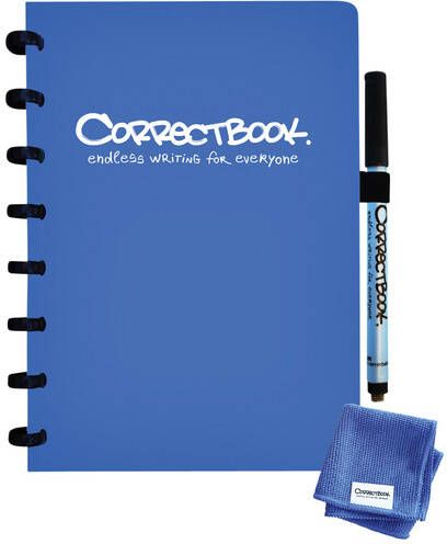 Correctbook Notitieboek uitwisbaar en herbruikbaar A5 rood lijn 40blz