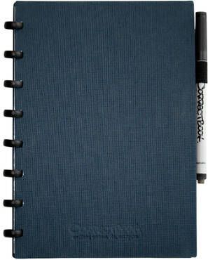 Correctbook Notitieboek A5 lijn 40blz linnen steel blue