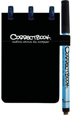 Correctbook Notitieboek A7 blanco 40blz ink black