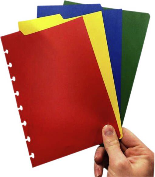 Correctbook tabbladen ft A5 4 tabs in geassorteerde kleuren