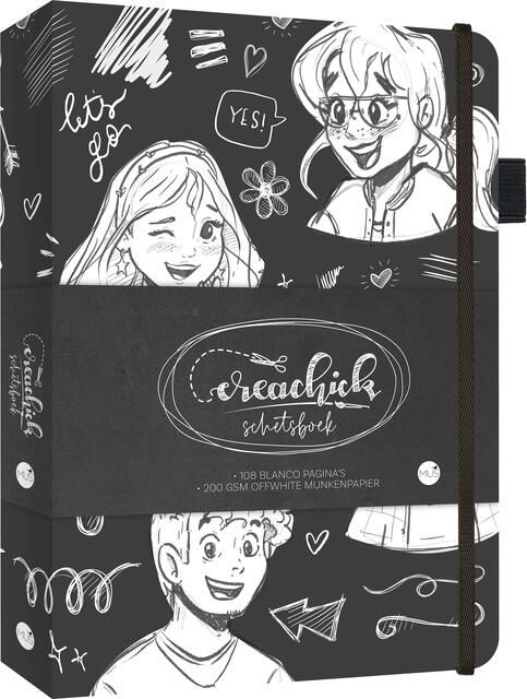 Crea Chick Schetsboek CreaChick Black