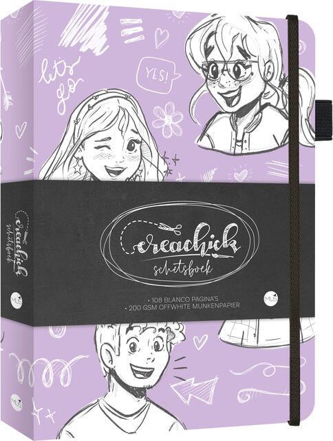 Crea Chick Schetsboek CreaChick Lilac - Foto 1