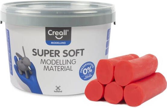 Creall Klei supersoft rood 1750gram