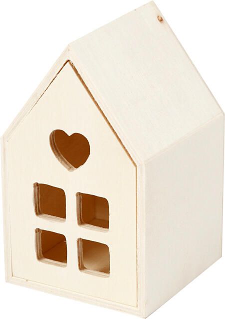 Creativ Company Huis met lade 10.8x6.8 cm hout