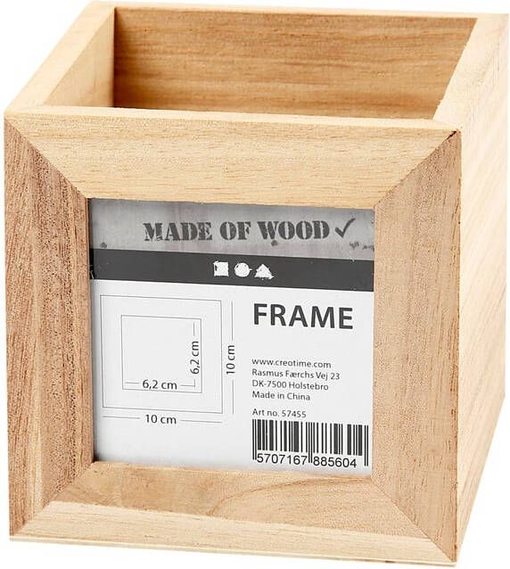 Creativ Company Pennenbakje 10x10x10cm hout