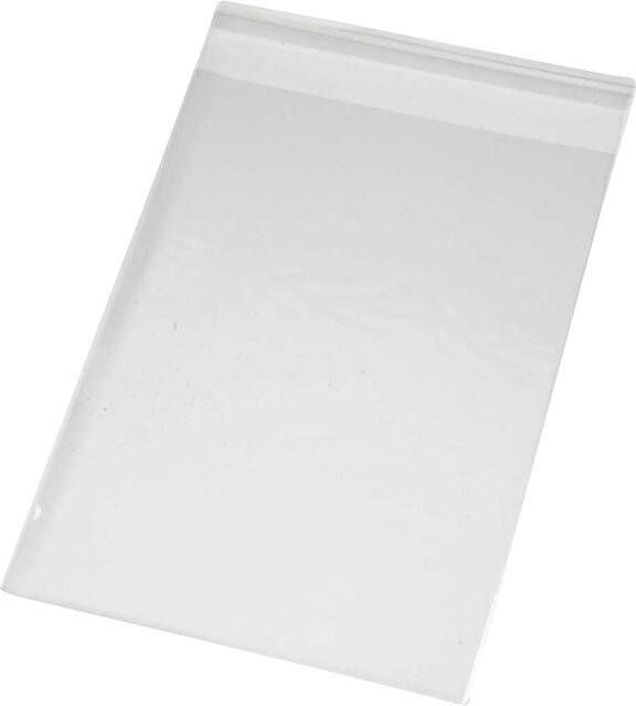 Creativ Company Cellofaanzak 17.3x12.3cm 25 micron met plakstrip 200 stuks