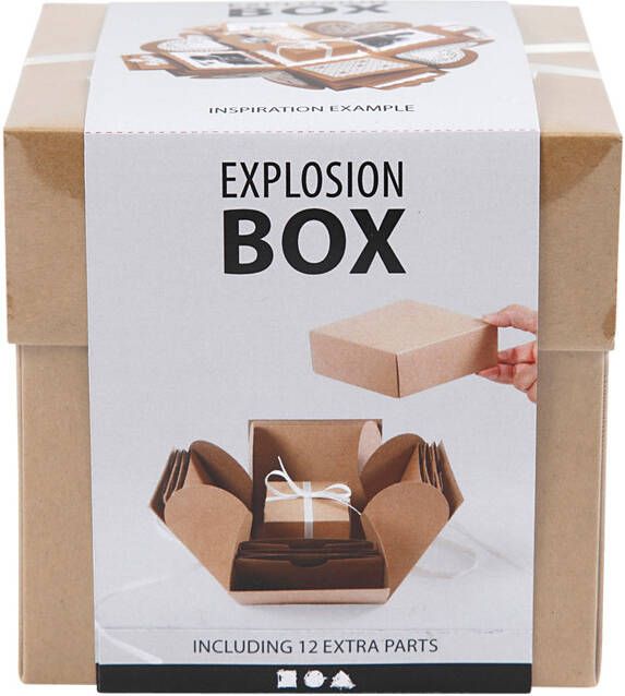 Creativ Company Explosion box 12x12x12cm naturel