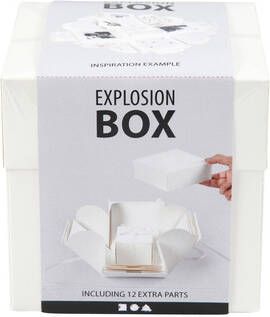 Creotime Explosion box 12x12x12cm off white