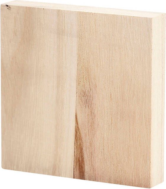 Creotime Knutselplank Ikoon hout 9.6x9.6cm