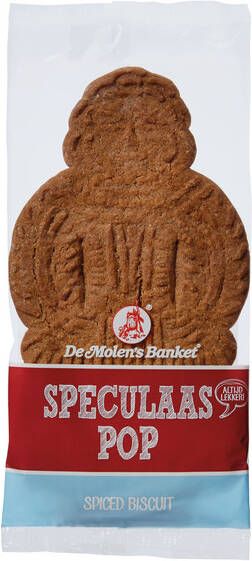 De Molen's Banket Speculaaspop per stuk verpakt