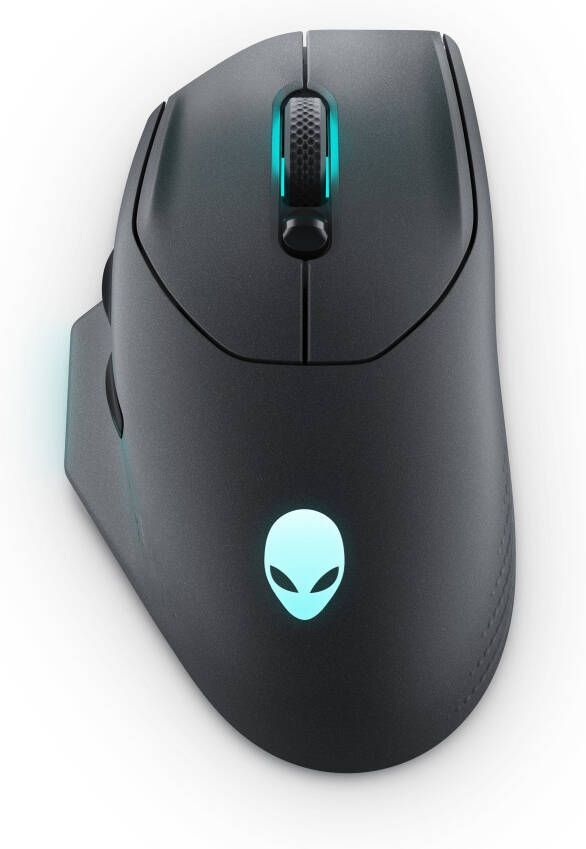 Dell Alienware AW620M muis Gamen Rechtshandig RF Wireless + USB Type-C Optisch 26000 DPI