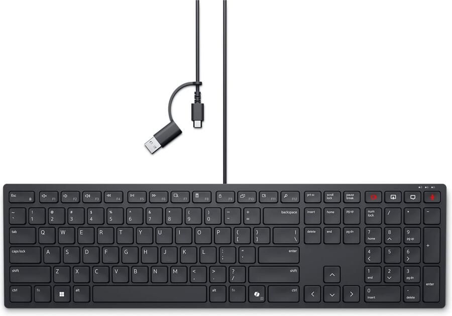 Dell KB525C toetsenbord Kantoor USB AZERTY Belgisch Zwart