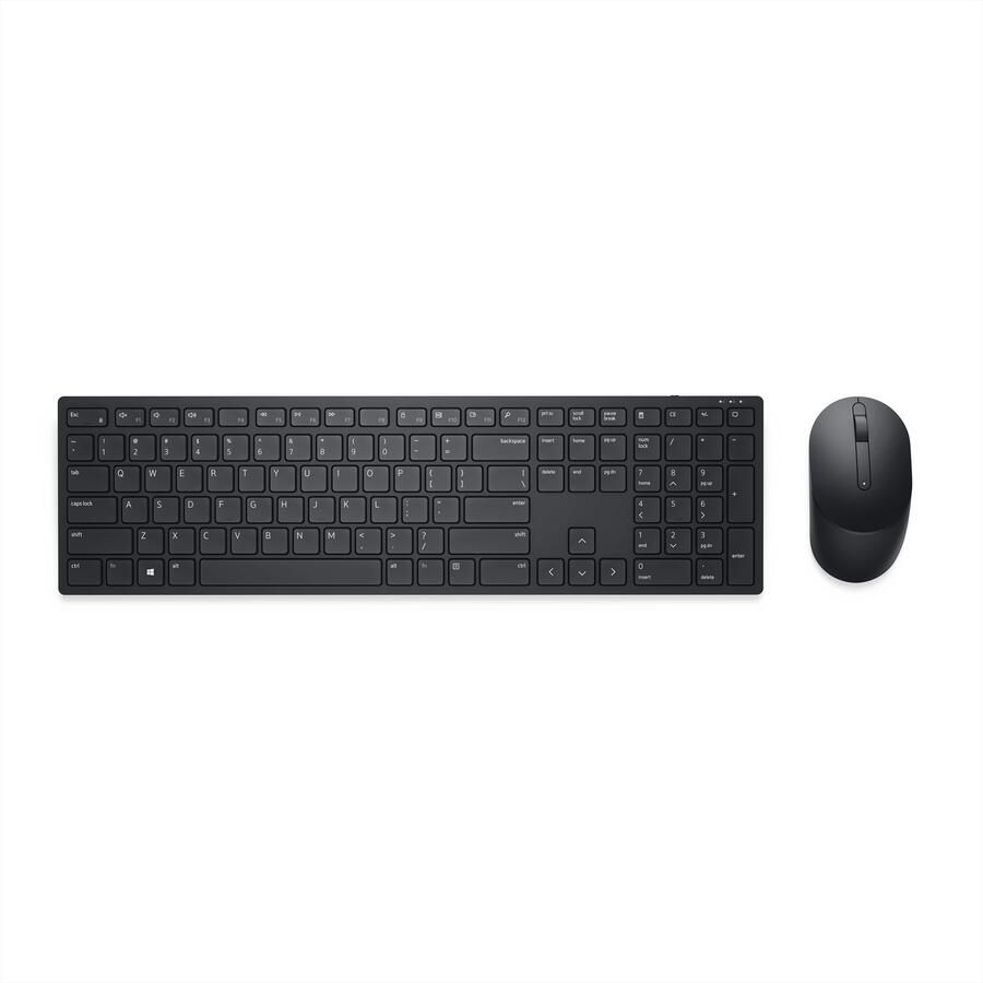 Dell KM5221W toetsenbord Inclusief muis Kantoor RF Draadloos AZERTY Belgisch Zwart